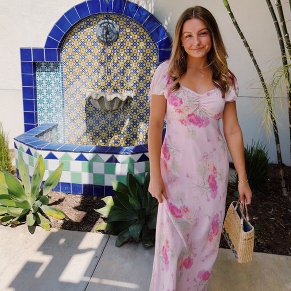 LOVESHACKFANCY Madara Maxi Dress S - Picture 1 of 8